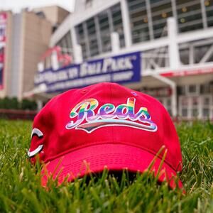 2025 Cincinnati Reds Hat Cap Strap Back Red Pride Men's Adjustable MLB Baseball